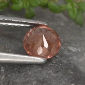 Grenat malaya rose naturelle coupe roude, 0,61 ct, VS