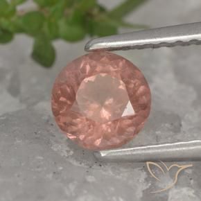 Grenat Malaya Rose pamplemousse naturelle Tour, 0.88 ct, VS