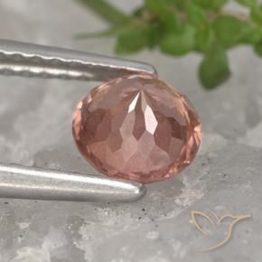 Grenat Malaya Rose pamplemousse naturelle Tour, 0.88 ct, VS