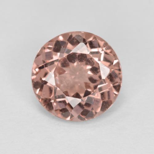 Grenat malaya rose naturelle coupe roude, 1,28 ct, VS