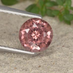 Grenat malaya rose naturelle coupe roude, 1,61 ct, VS