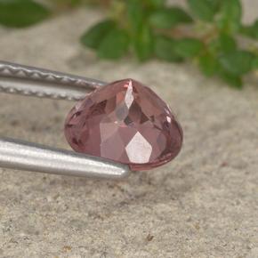 Grenat malaya rose naturelle coupe roude, 1,61 ct, VS