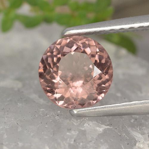 Grenat malaya rose naturelle coupe roude, 1,29 ct, VS