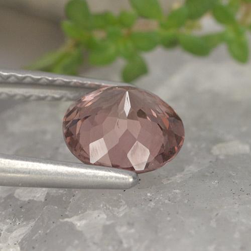 Grenat malaya rose naturelle coupe roude, 1,29 ct, VS