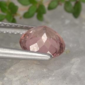 Grenat malaya rose naturelle coupe roude, 1,50 ct, VS
