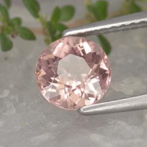 Grenat malaya rose naturelle coupe roude, 1,44 ct, VS