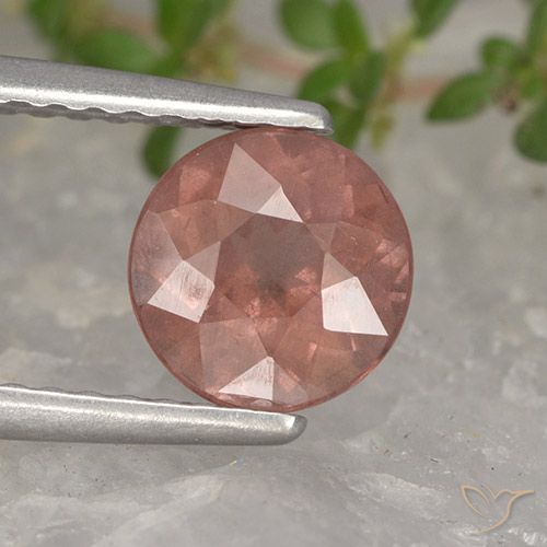 1.34ct Naturel Rose moyen Grenat Malaya, Tour, VS