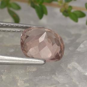 Grenat malaya rose naturelle coupe coussin, 1,99 ct, VS