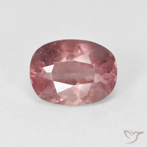 Grenat Malaya Rose foncé naturelle Coupe ovale, 1.71 ct, VS