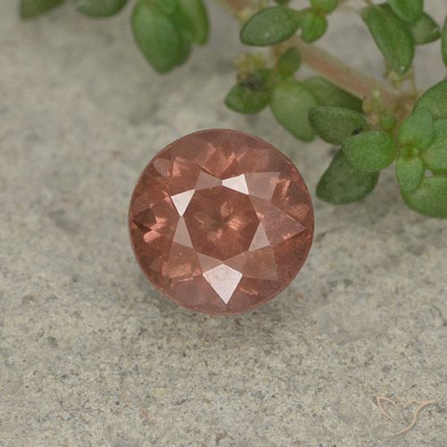 1.27ct Naturel Rose orangé Grenat Malaya, Tour, VS