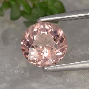 Grenat malaya orange naturelle coupe roude, 1,34 ct, VS