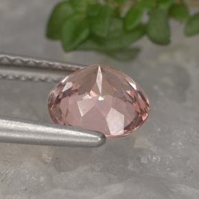 Grenat malaya orange naturelle coupe roude, 1,34 ct, VS