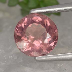 Grenat malaya rose naturelle coupe roude, 1,44 ct, VS