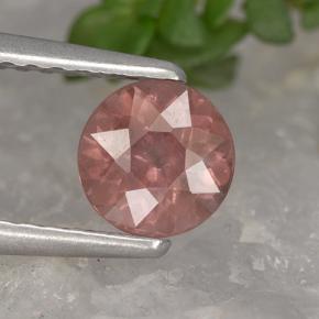 Grenat malaya rose naturelle coupe roude, 0,83 ct, VS