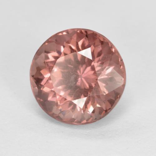 Grenat Malaya Rose naturelle Coupe roude, 1.27 ct, VS