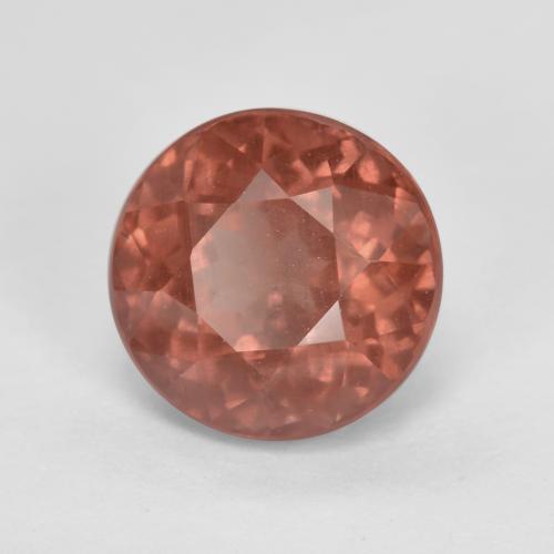 Grenat malaya rose naturelle coupe roude, 2,19 ct, VS