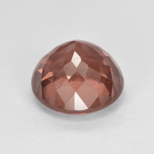 Grenat malaya rose naturelle coupe roude, 2,19 ct, VS