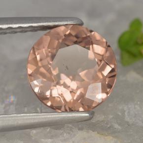 Grenat malaya rose naturelle coupe roude, 1,74 ct, VVS-VS