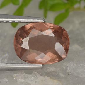 Grenat malaya rose naturelle coupe coussin, 1,60 ct, VS