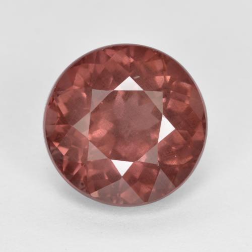 Grenat malaya rose naturelle coupe roude, 4,43 ct, VS