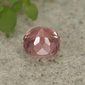 Grenat Malaya Rose naturelle Coupe coussin, 0.74 ct, VS