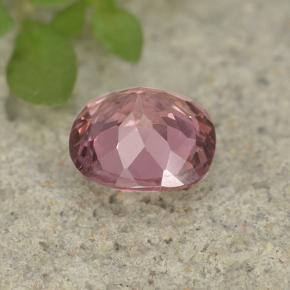 Grenat malaya rose naturelle coupe coussin, 0,78 ct, VS