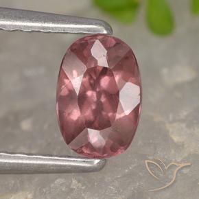 Grenat Malaya Rose foncé naturelle Coussin, 0.62 ct, VS