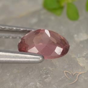 Grenat Malaya Rose foncé naturelle Coussin, 0.62 ct, VS