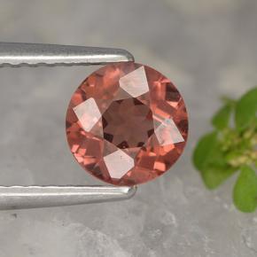 Grenat malaya rose naturelle coupe roude, 1,09 ct, VVS-VS