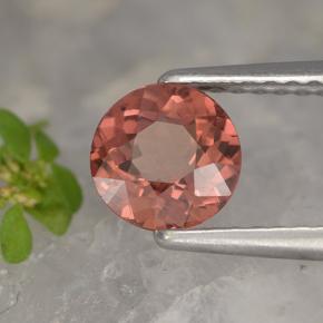 Grenat malaya rose naturelle coupe roude, 1,09 ct, VVS-VS