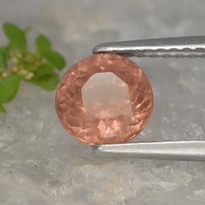 Grenat malaya rose naturelle coupe roude, 1,22 ct, VS