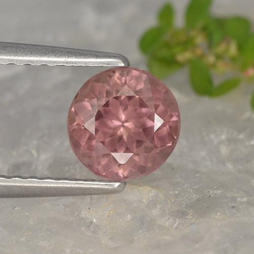 Grenat Malaya Rose foncé naturelle Coupe roude, 1.06 ct, VS