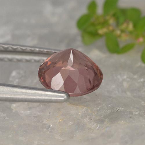 Grenat Malaya Rose foncé naturelle Coupe roude, 1.06 ct, VS