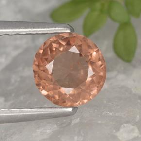 Grenat malaya rose naturelle coupe roude, 0,70 ct, VS