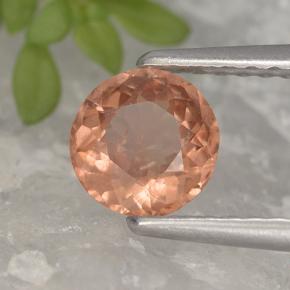 Grenat malaya rose naturelle coupe roude, 0,70 ct, VS