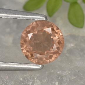 Grenat malaya rose naturelle coupe roude, 0,61 ct, VS