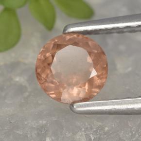 Grenat malaya rose naturelle coupe roude, 0,61 ct, VS