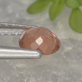 Grenat malaya rose naturelle coupe roude, 0,61 ct, VS