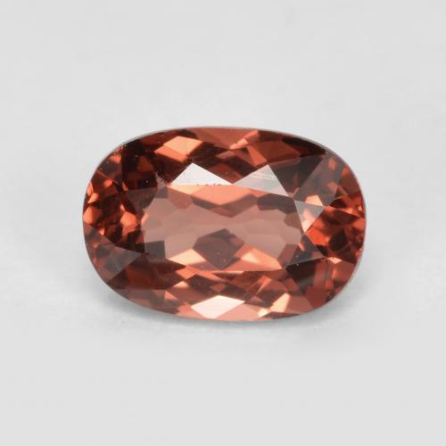 Grenat malaya rouge naturelle coupe coussin, 0,76 ct, VVS-VS