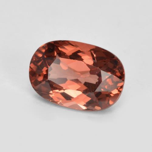 Grenat malaya rouge naturelle coupe coussin, 0,76 ct, VVS-VS