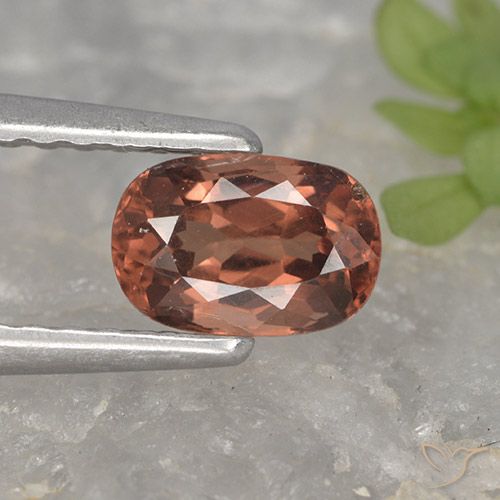 0.79ct Naturel Rose foncé Rouge Grenat Malaya, Coussin, VVS-VS