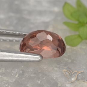 Grenat Malaya Rose foncé Rouge naturelle Coussin, 0.79 ct, VVS-VS