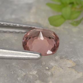 Grenat malaya rose naturelle coupe coussin, 0,58 ct, VVS-VS