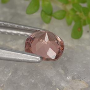 Grenat malaya rose naturelle coupe coussin, 0,60 ct, VVS-VS