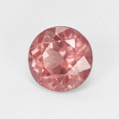 Grenat Malaya Rose moyen naturelle Coupe roude, 1.70 ct, VS