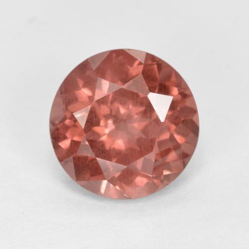Grenat Malaya Rose framboise naturelle Coupe roude, 1.51 ct, VS