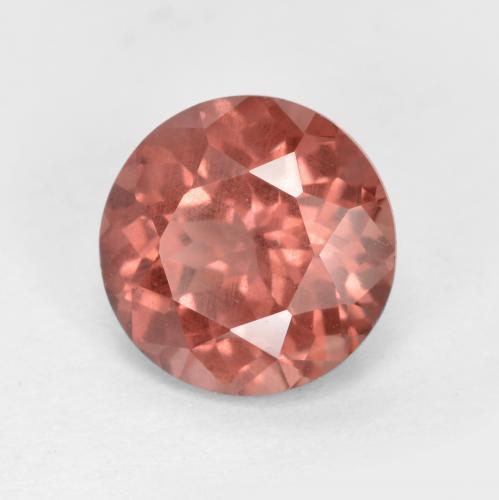 Grenat Malaya Rose framboise naturelle Coupe roude, 1.51 ct, VS