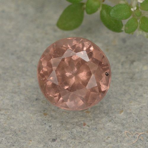 0.73ct Naturel Rose orangé Grenat Malaya, Tour, VS