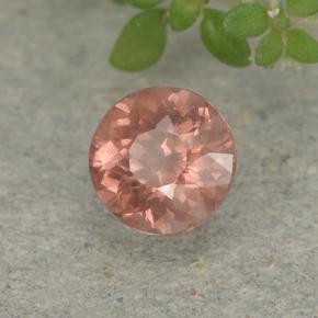 Grenat malaya rose naturelle coupe roude, 0,58 ct, VS