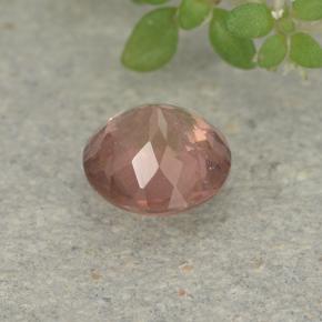 Grenat malaya rose naturelle coupe roude, 0,58 ct, VS